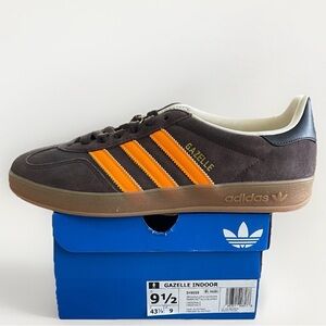 Size 9.5 - Adidas Gazelle Indoor Brown IH9659 Men’s Sneakers Brand New FAST SHIP
